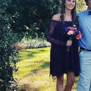 dark purple free people dress